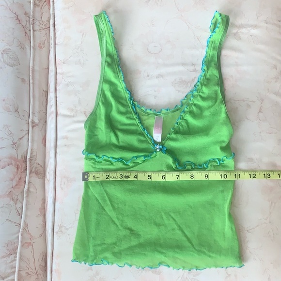Victoria’s Secret Mesh Green Cami - Picture 2 of 5